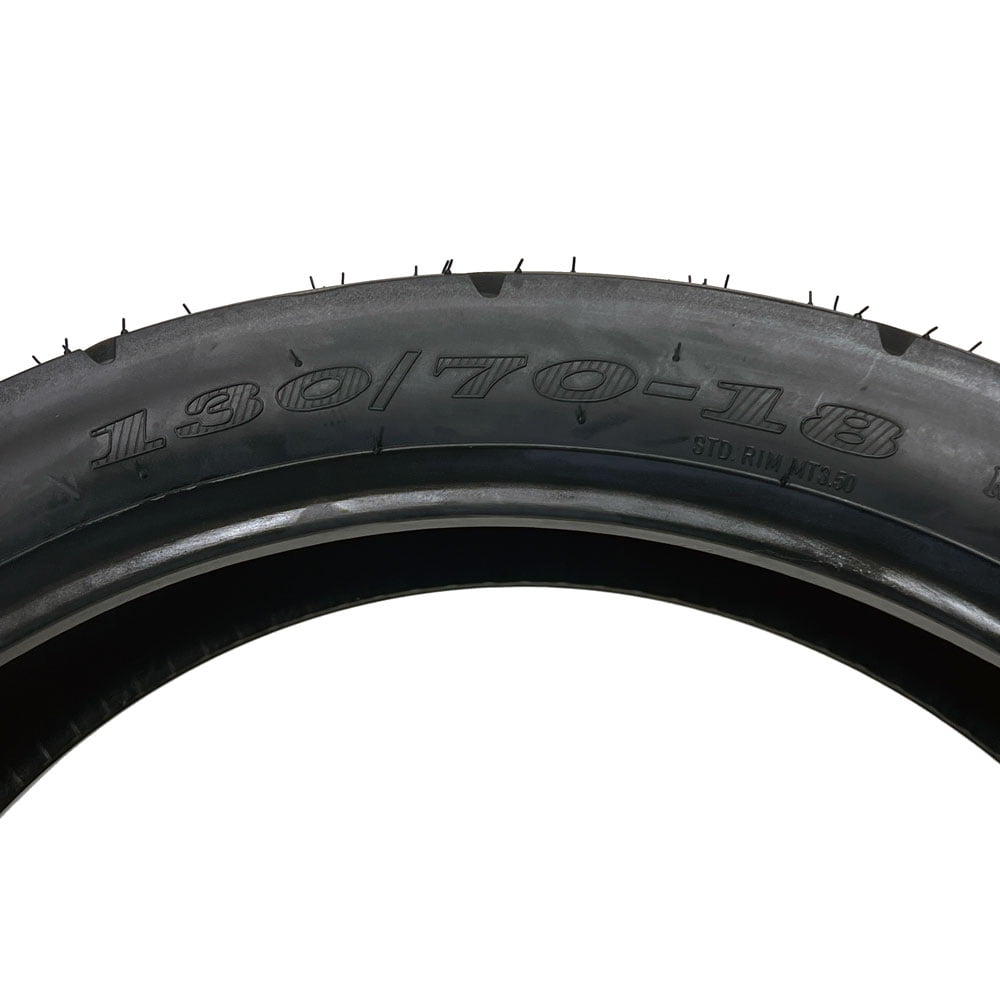 MMG Motorcycle Front Tire 130/70-18 Street Tread Tubeless Type for Cruisers and Touring