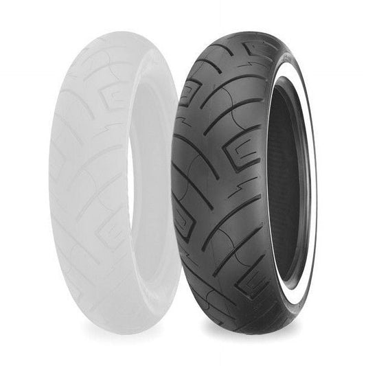 140/80-17 Shinko 777 White Wall Front Tire