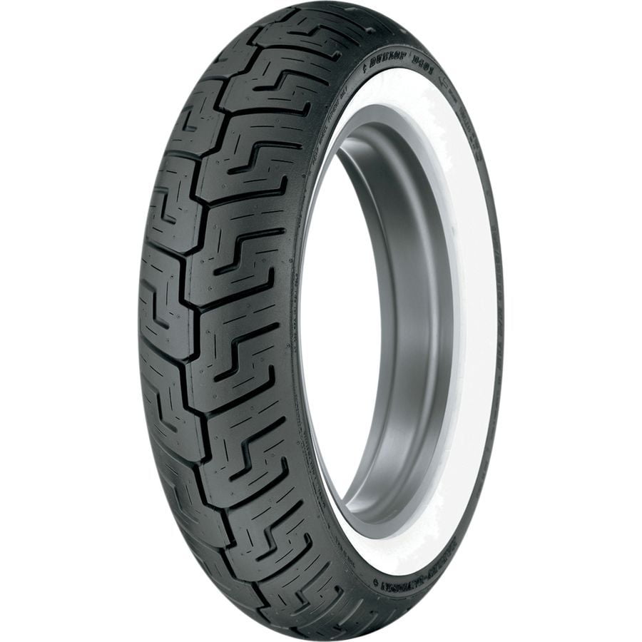 150/80B-16 Dunlop Harley D401 Wide White Wall Rear Tire