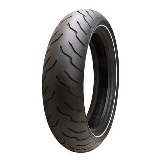 180/65B-16 (81H) Dunlop American Elite Rear Motorcycle Tire Narrow White Wall for Harley-Davidson Road Glide Custom FLTRX 2010-2013