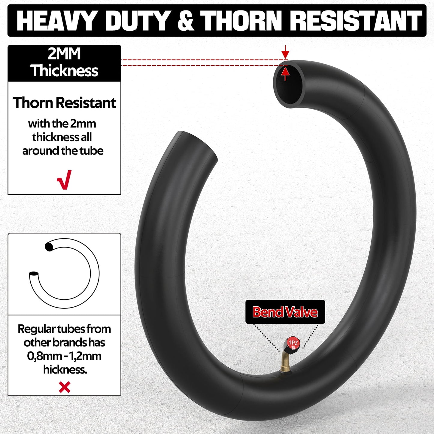 1PZ ER5-T02 12 1/2 x 2 1/4 Tire & Inner Tube set (12.5 x 2.25) for Currie eZIPs IZIPs GTs Schwinn Mongoose