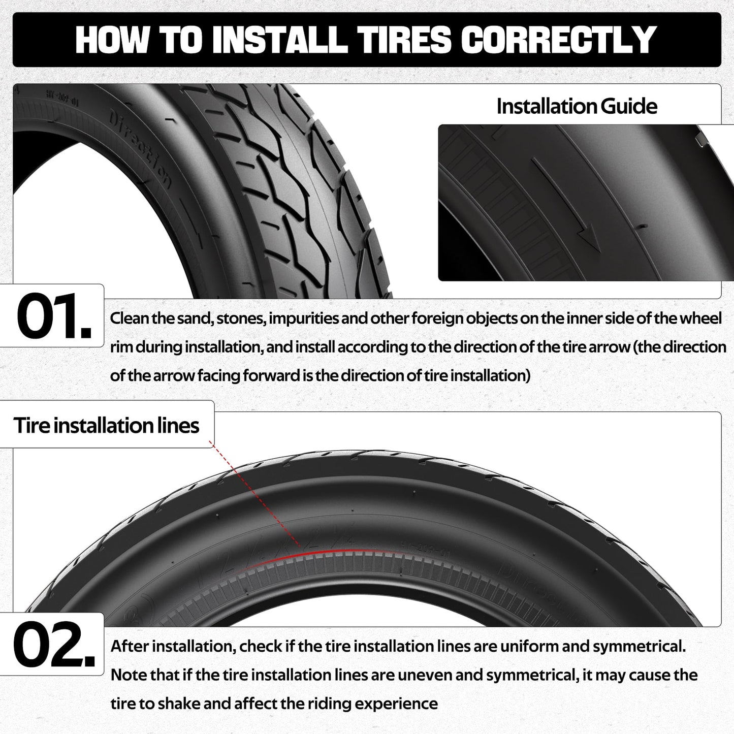 1PZ ER5-T02 12 1/2 x 2 1/4 Tire & Inner Tube set (12.5 x 2.25) for Currie eZIPs IZIPs GTs Schwinn Mongoose