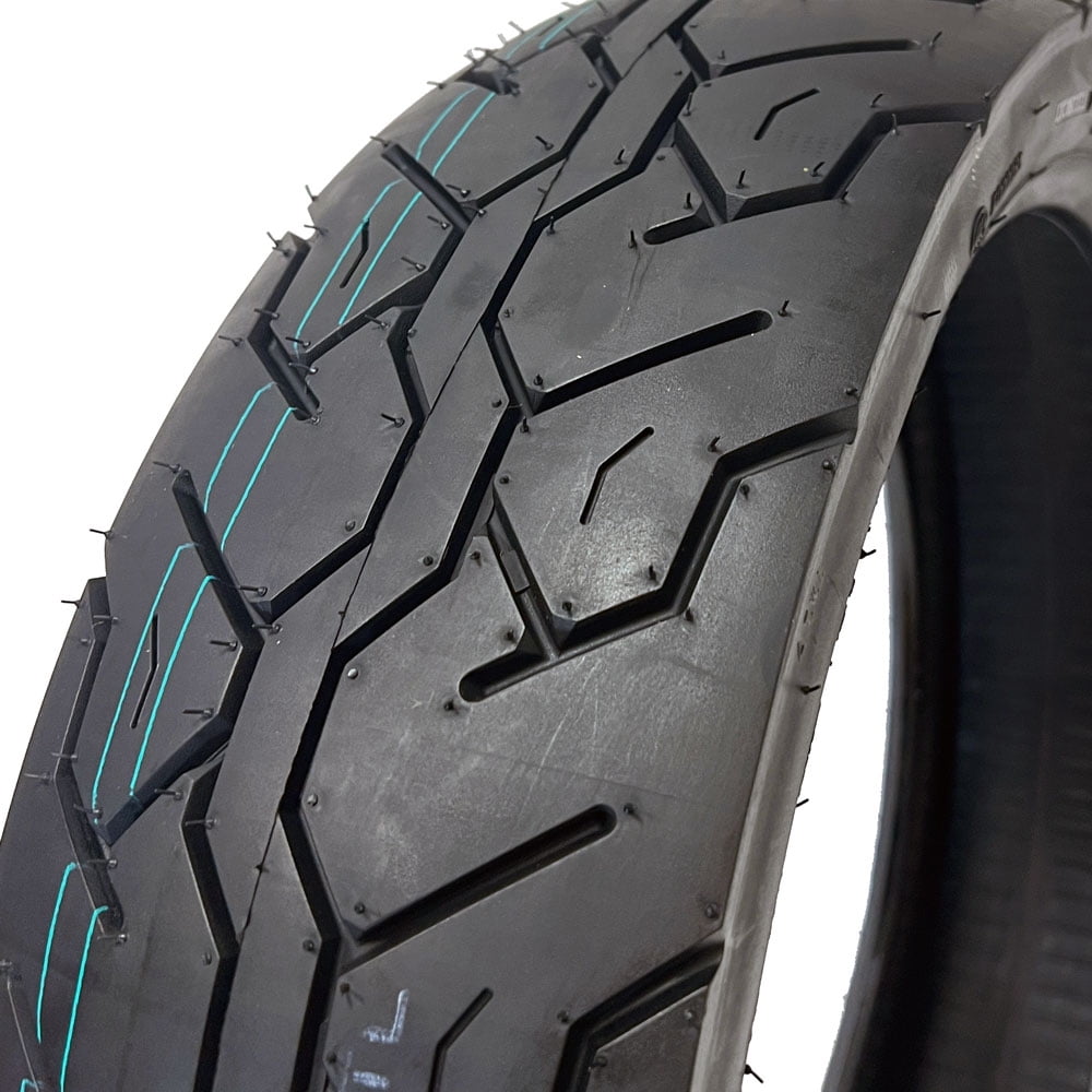 MMG Motorcycle Front Tire 130/70-18 Street Tread Tubeless Type for Cruisers and Touring